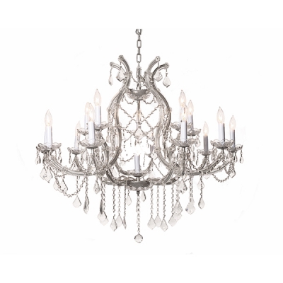 ANTIQUE CRYSTAL CHANDELIER